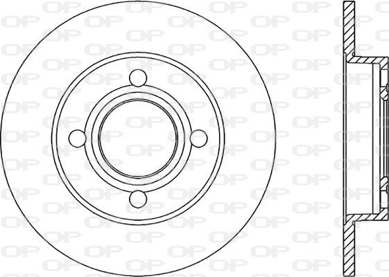 OPEN PARTS Тормозной диск BDR1022.10